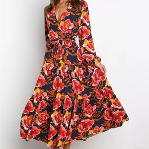 Petal andPup Balsa Dress Navy Floral